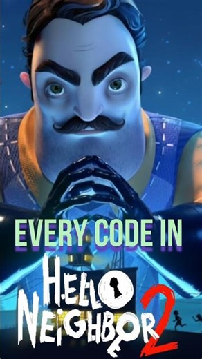 Every Secret Code In Hello Neighbor 2 😳 #shorts