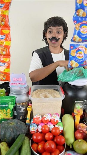 Sister VS Me Vs Shopkeeper😂Eating Lay's| Fight for Chips #minkutinku #shorts #comedy #funny
