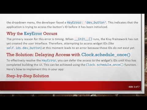 Resolving the KeyError in KivyMD's MDDropdownMenu