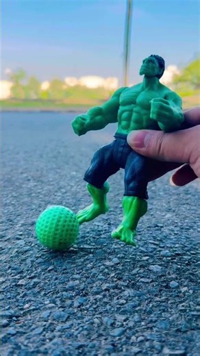 Hulk playing soccer ball #marvel #spiderman