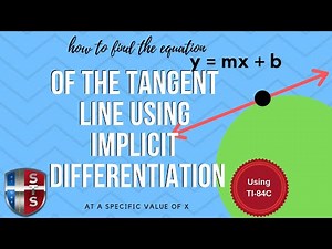 How to use implicit differentiation to find an equation of the tangent line