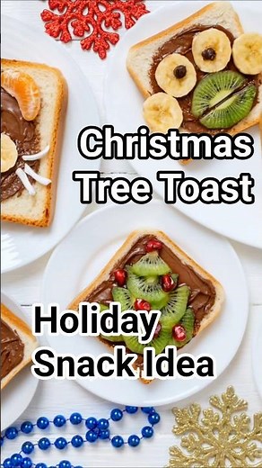 Make Xmas Tree Toast in 60s