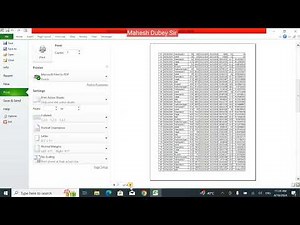 Excel tutorial | file ka print kaise nikale aur print setting ka full Knowledge |printing work sheet
