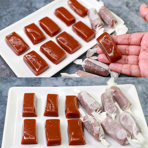 997K views · 1.5K reactions | Caramel Toffee | Chewy Caramel Toffee Recipe | Home Made Caramel Toffee | Yummy Recipes | Facebook