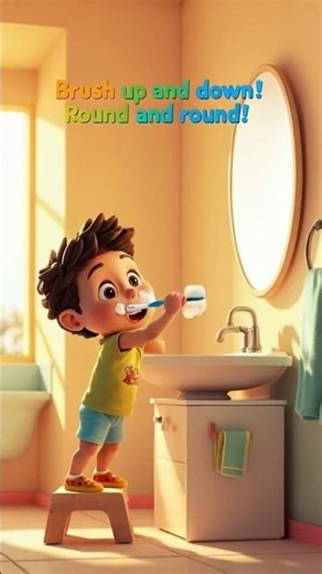 Brush Your Teeth! 🪥 | Morning Routine for Kids | Fun Preschool Learning Shorts #mamaousaysay