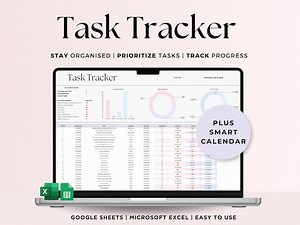 Task Tracker Spreadsheet Template, Task Management Google Sheets, To-do List Productivity Organizer, Time Planner, Daily Weekly Monthly Plan - Etsy