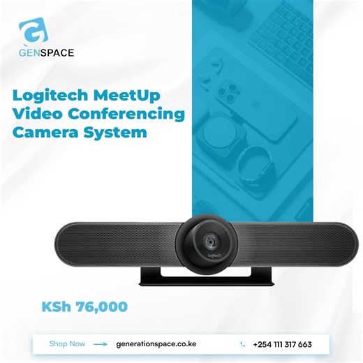 📹 Seamless Video Conferencing for Teams! The Logitech Meetup Video Conferencing Camera System delivers high-definition video and crystal-clear audio, making it perfect for small to medium conference rooms. Stay connected with your team effortlessly! 🛒 Upgrade your meeting experience today! Shop now at generationspace.co.ke #LogitechMeetup #VideoConferencing #RemoteCollaboration #ConferenceSolutions #GenerationSpace