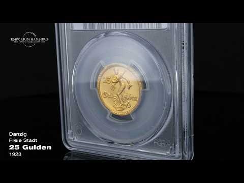 Danzig, Freie Stadt, 25 Gulden, 1923 - Goldmünze