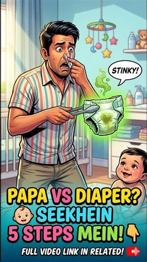 Papa vs Diaper: Operation Shuru! 😂 5 Steps to Pro-Dad #shorts #parenting