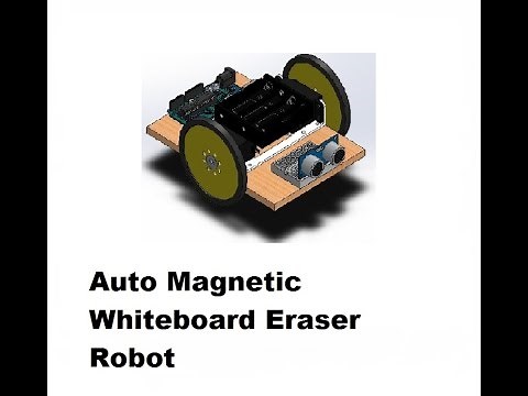 Magnetic whiteboard eraser robot (Arduino cart)