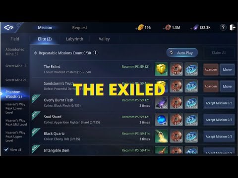 Mir4 - The Exiled - Collect Wanted Posters - [Elite] Phantom Woods Mission