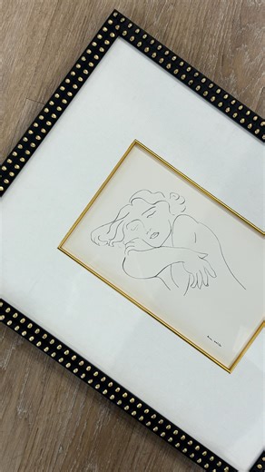 Purple House Gallery on Instagram: "How many Matisse line drawings do you see in this reel? #customframing #frameshop #framing #asmr #howtoframe"