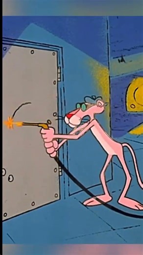 Crazy Lady on the Pink Panther 😅😅 😅