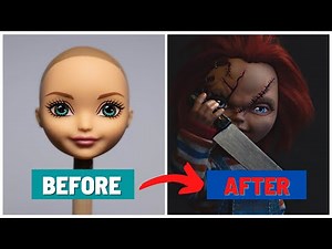 DOLL REPAINT | How to make CHUCKY | OOAK Doll