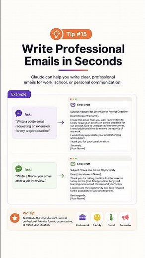 Claude Ai Tip #15: Write Professional Emails in Seconds