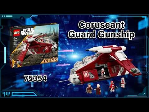 Coruscant Guard Gunship - 75354 LEGO Stop Motion Build