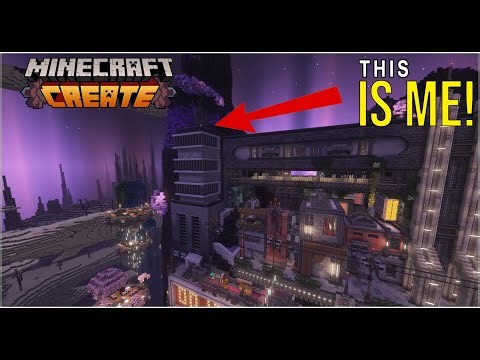 I Started the FIRST Skyscraper in Minecraft Create Mod!