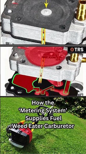The INCREDIBLE way the Metering System runs the Engine - Weed Eater Carburetor
