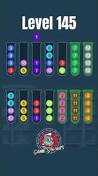 Solve Level 145 - Ball Sort Candy Sort Puzzle Game @GameSaviors #ballsortpuzzlegameplay