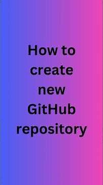 How to create GitHub repository #github #creation #best