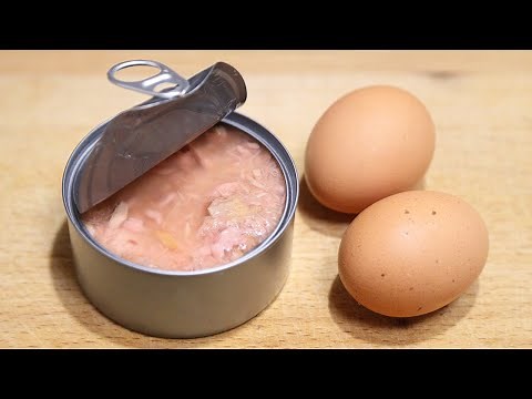 Do you have tuna and eggs? Then prepare this amazing breakfast. Tuna omelette. Two tuna recipes