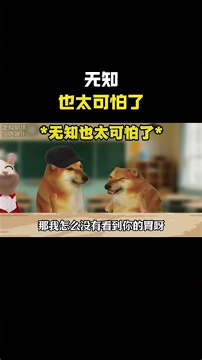 无知也太可怕了#cheems #cheems小剧场 #搞笑 #funny #熱門