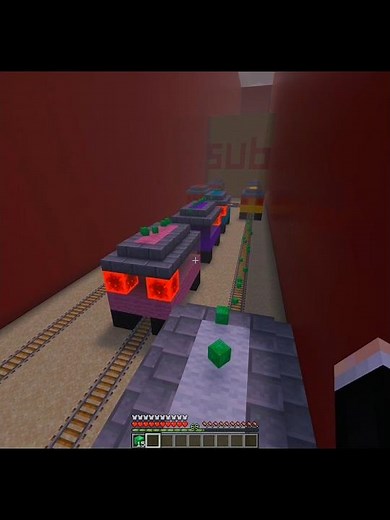 Minecraft Subway surfers (feat; maytree) #shorts #minecraft #subwaysurfers #viralshorts