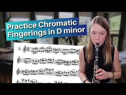 Etude to Practice Chromatic Fingerings on Clarinet | D Minor Lefevre Study