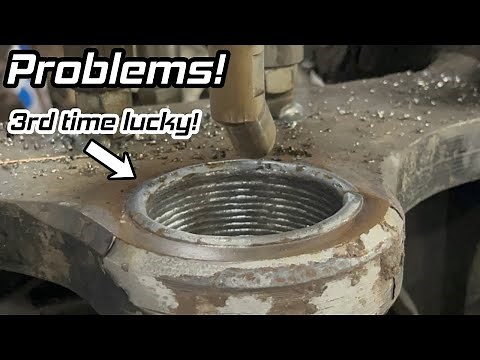 Line boring and bore welding rototilt attachment