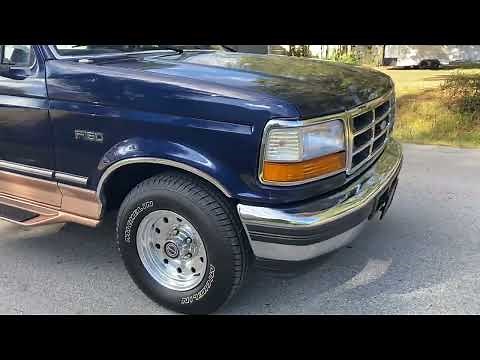 1995 FORD f150 5.0 5 speed Eddie Bauer walk around OBS F-150