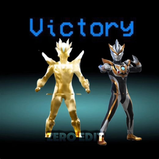 UGF New Generation Hero × Among Us trend | Ultraman Ruebe & Ultraman Zero Beyond Galaxy Glitter Edit