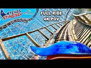 Texas Stingray Front Seat On-Ride 4K POV | SeaWorld San Antonio
