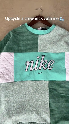 Unique Upcycled Crewneck: Wearable Art