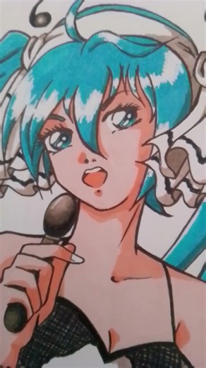 HATSUNE MIKU sing for you - fan art by #meradraws #anime #art #vocaloid