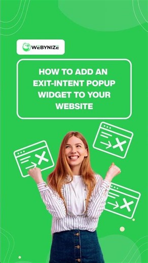 How to add an Exit-Intent Popup widget to your website