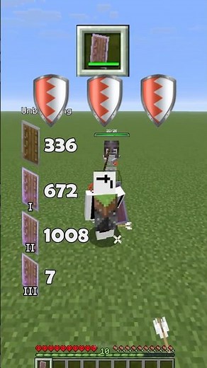 Shield durability test #experiments #minecraftshorts