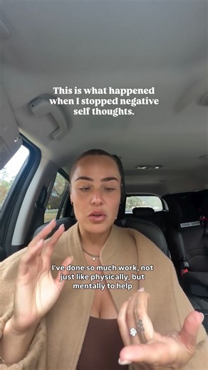 Meagan Moore | Online Fitness & Nutrition Coach on Instagram: "This one feels a little raw… but it needs to be said. Negative self talk will hold you back more than any meal plan or missed workout ever will. Take it from me. I’ve been there. I know what it feels like to hate what you see in the mirror. I also know how exhausting it is to live in a body where your own thoughts are constantly tearing you down. You don’t have to be perfect. But you do have to start working on the way you speak to y