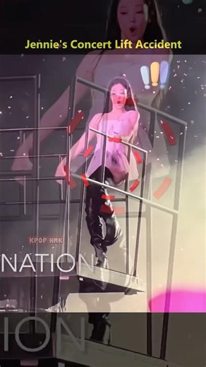 Unfortunate on stage accidents happened to female idols!😢 #kpop #jennie #shortvideo