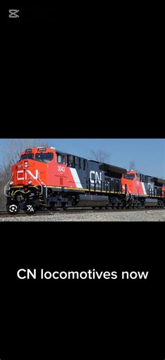 CN locomotive now vs then