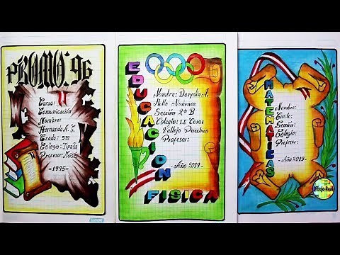 CARATULAS BONITAS para cuadernos de secundaria