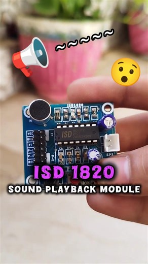 ISD1820 Sound Playback Module #diy #tech #scienceproject