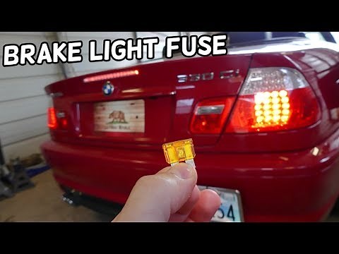 BRAKE LIGHT FUSE LOCATION REPLACEMENT | BRAKE LIGHT ON BMW E46 316I 318I 320I 325I 328I 330I