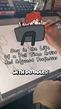 Day in the Life of a Full Time Artist & Professor! #dayinmylife #dayinthelife #artist #comics