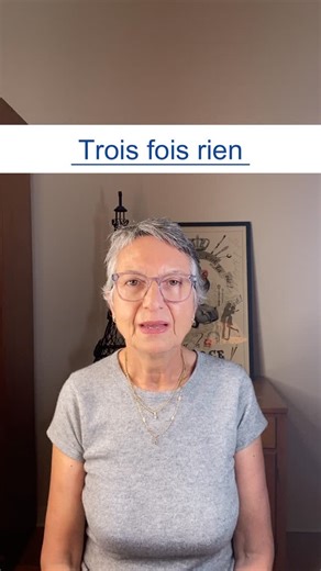 Catherine, your native French teacher from Paris | How do you say “next to nothing”, “almost nothing” in French? 🇫🇷 Trois fois rien (literally, three times nothing) Ils ont acheté leur... | Instagram