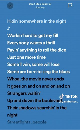 Sing Along With Lyrics - Don’t Stop Believin’ | Full Lyrics