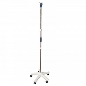 [Hot Item] Mobile Adjustable Stainless Steel Clinc Equipment Medical Infusion Hospital IV Pole on Castors