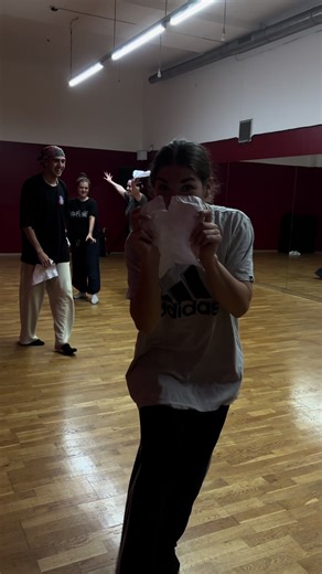 We had to do this! 😭💀 Proof that, with the right music, anything can turn into a horror movie, even a dance studio, oops 🤭 #house #trend #funny #dancestudio #foryou