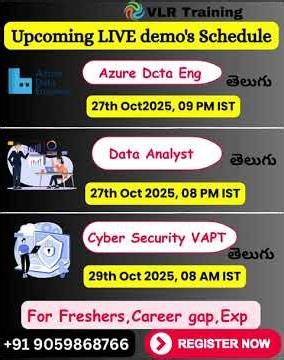VLR Training OCT 2025 Demos: Azure, Data Analyst, React & More! 🚀