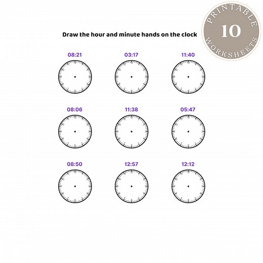 Telling Time Worksheets, Second Grade, Homeschool, Back to School, Tell the Time Clock, Maths Worksheets, Teacher Resources, Clock Reading. - Etsy