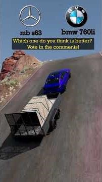 BMW 760Li vs Mercedes S63 4MATIC – Which One Wins? #beamngdrive #mercedesbenz #bmw